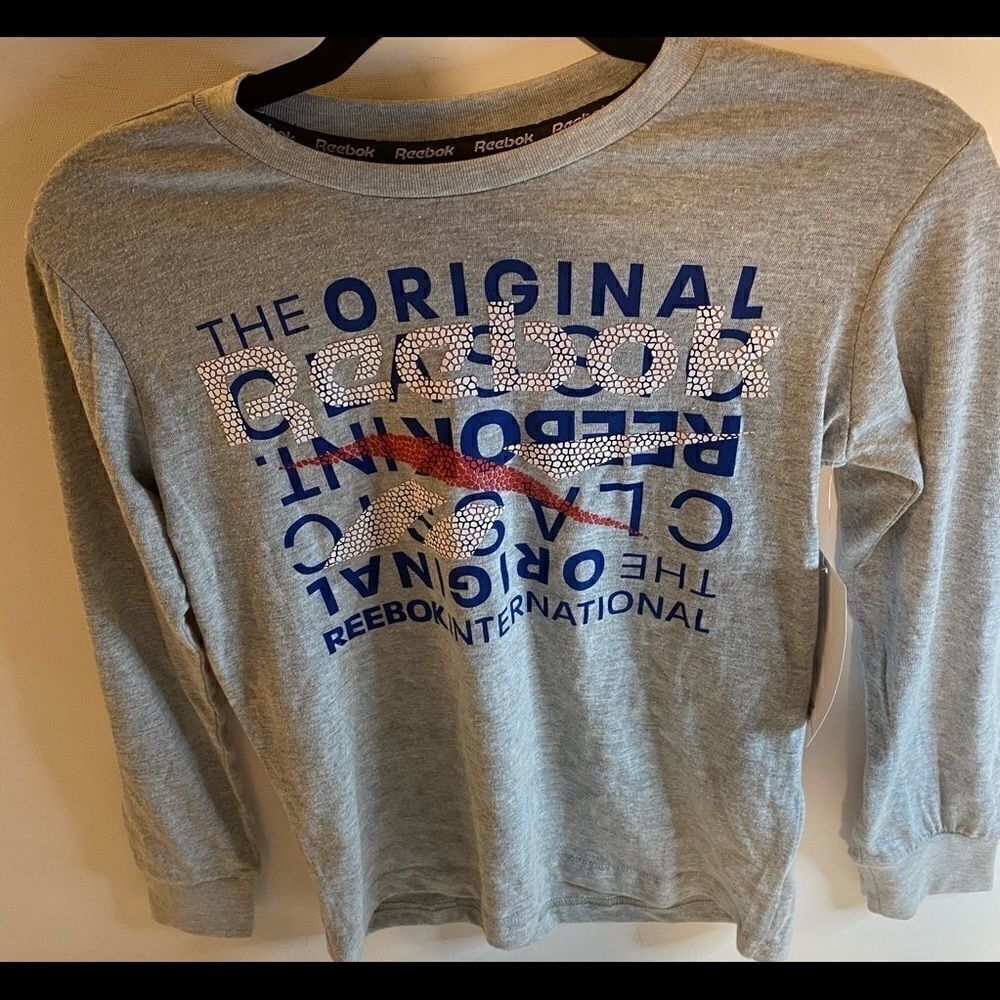 Kids Reebok Long Sleeve Tee Shirt Size : S(8)